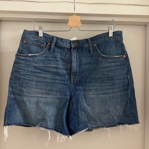 Madewell High Rise Med Wash Shorts